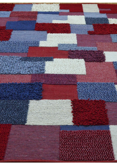 Tapis patchwork mixte