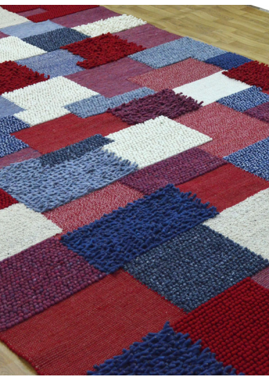 Tapis patchwork mixte